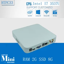 Мини-компьютер пк-зеленый пк процессор Intel i7 3537U 2 ГБ оперативной памяти 8 ГБ SSD 300 м Wifi Windows , Linux XBMC поддерживается