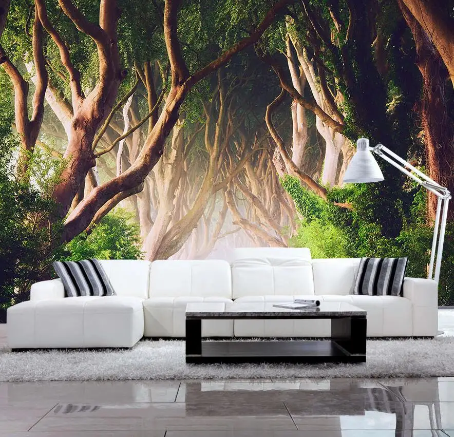 Custom Photo Wallpaper 3D Green Forest Nature Landscape Large Murals Living Room Sofa Bedroom Modern Wall Painting Home Decor Custom Photo Wallpaper 3D Green Forest Nature Landscape Large Murals Living Room Sofa Bedroom Modern Wall Painting Home Decor