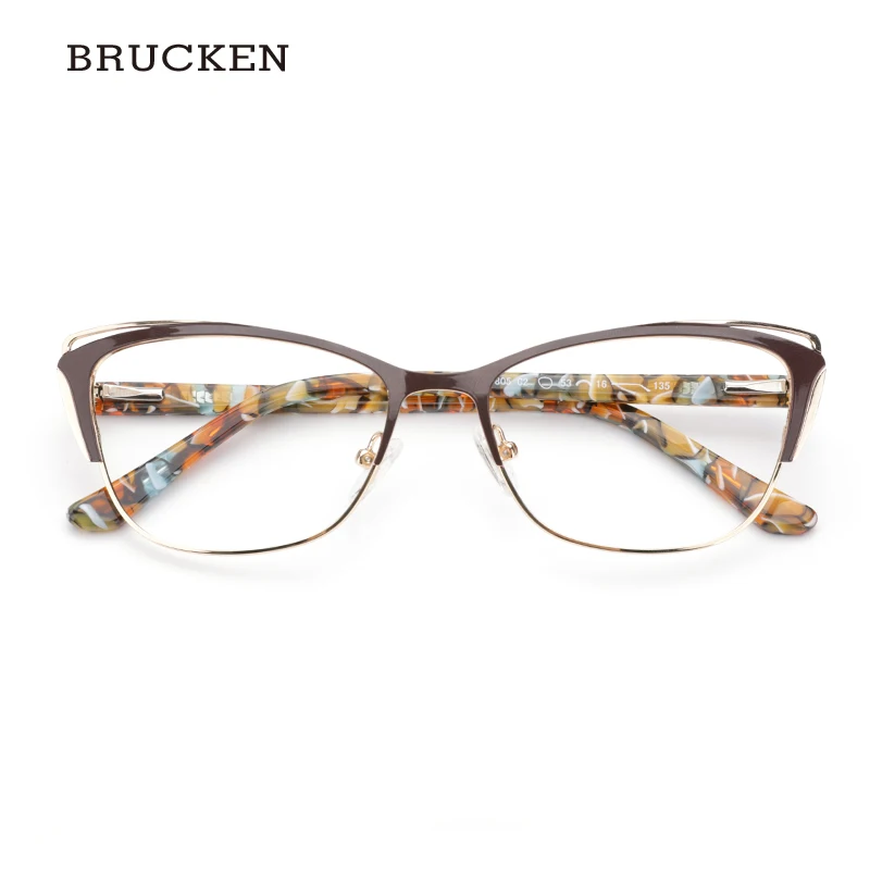 Metal Women Fashion Cat Eye Eyeglasses Frame Optical Glasse Frames
