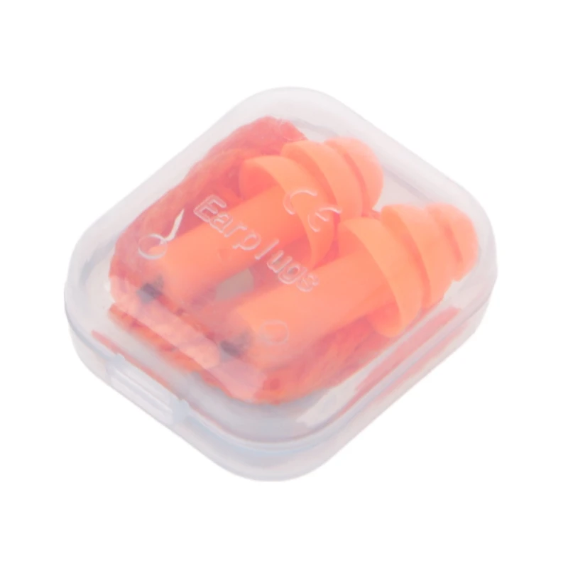 

Soft Silicone Wired Ear Plugs Noise Reduction Caps Earmuffs Hearing Protection Ear Plug Pool and Accessories