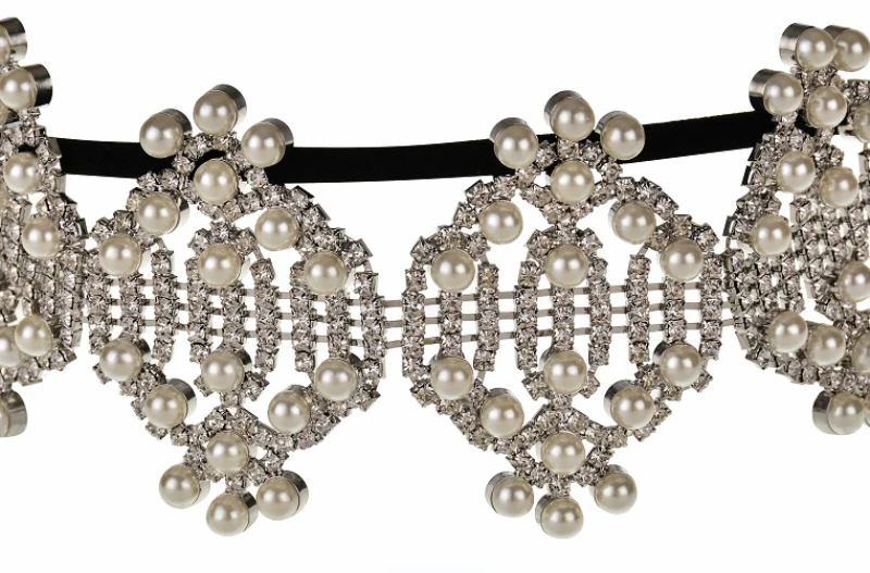 Трендовая модная с кристаллами и жемчугом женские ожерелья-Чокеры Роскошные чокер массивное ожерелье колье массивные украшения