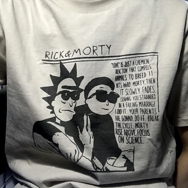 

Rick and Morty Rick and Morty T-shirts with long sleeves around American TV series