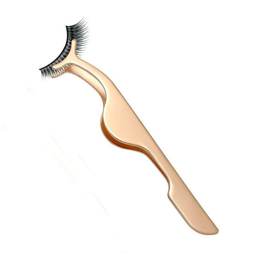 

False Eyelash Tweezers Fake Eye Lash Applicator Eyelash Extension Curler Nipper Auxiliary Clip Clamp Makeup Forceps Tools