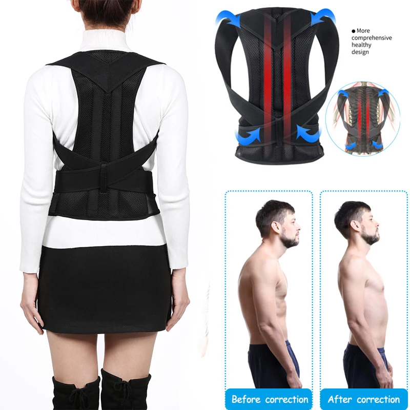 

Men Women Posture Corrector For Back Clavicle Spine Back Shoulder Lumbar Support Corset Correction Posture orthopedic belt MR411