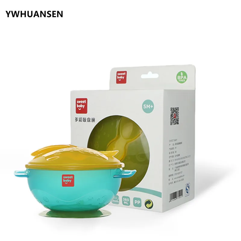 YWHUANSEN Stay Put Suction Bowl &Spoon Set Baby Food Children's Tableware Feeding Utensils Baby Dish For Kid BPA Free Dinnerware YWHUANSEN Stay Put Suction Bowl &Spoon Set Baby Food Children's Tableware Feeding Utensils Baby Dish For Kid BPA Free Dinnerware