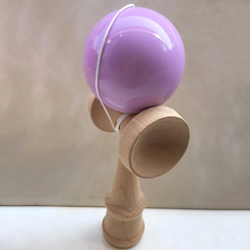 Милый клубника и кролик Kendama мяч Oy Спорт на открытом воздухе мячик для жонглирования игрушка модные Крашеные деревянные T мяч Oy подарок для