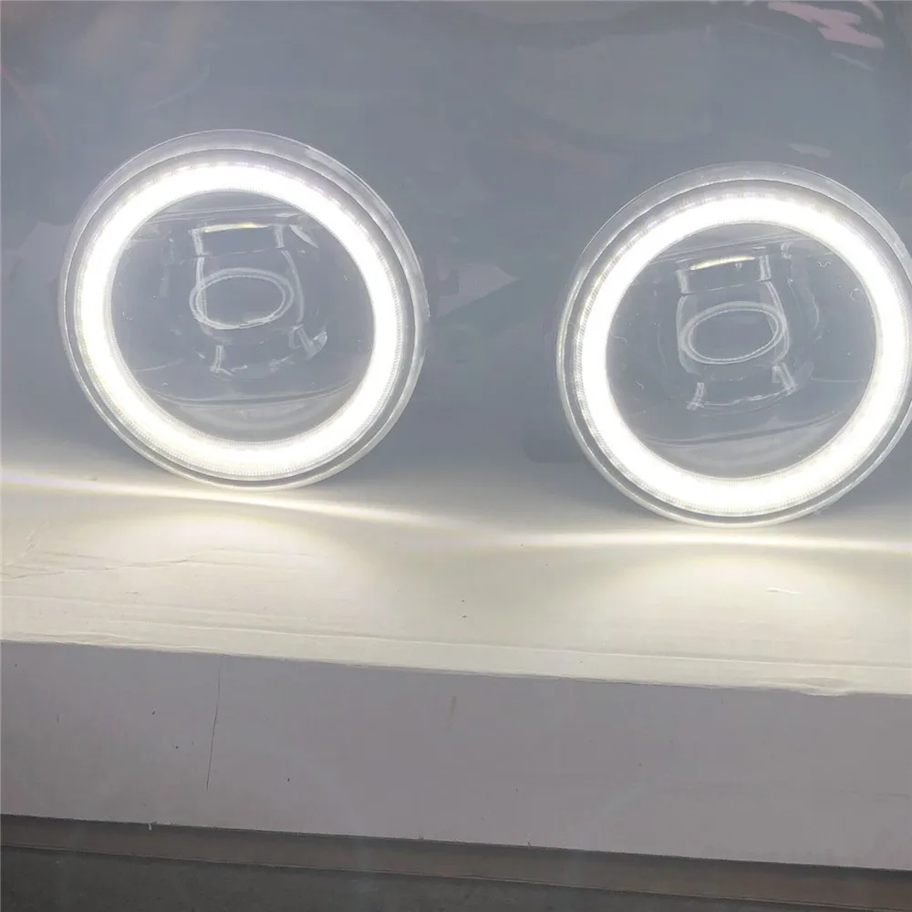 

For Renault LOGAN Saloon LS 2004-2015 Angel Eyes Car styling front bumper LED CCC fog Lights high brightness fog lamps 1set