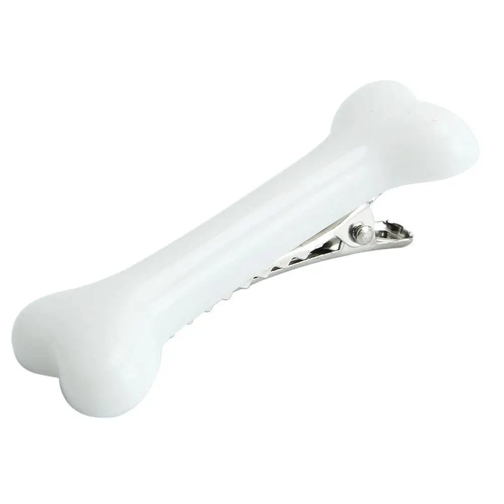 

6 Pcs Vivid White Dog Bone Hair Pin Side Band Clips Hairpin for Women Ladies