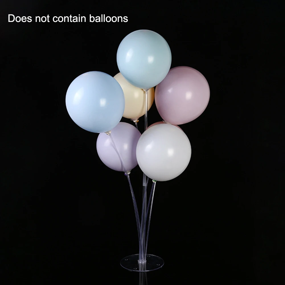 

Birthday Party Supplies Transparent 7 In 1 Balloons Stand Holder On Desk Tool For Wedding Party Decoration