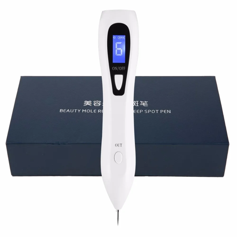 

USB Rechargeable LCD Laser Sweep Freckle Mole Removal Pen Tattoo Remover Machine Dark Spot Speckle Nevus Facial Skin Clean Tool
