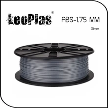 Worldwide Fast Delivery Direct Manufacturer 3D Printer Material 1 kg 2.2 lb 1.75mm Silver ABS Filament