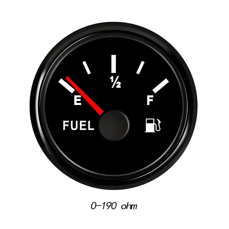 0-190ohm Автомобильный датчик уровня топлива, измеритель 240-33 Ом топлива Манометр индикатор для мотоциклов и автомобилей Грузовик Лодка морской масляный бак 12V 24V - Цвет: BN 0-190ohm