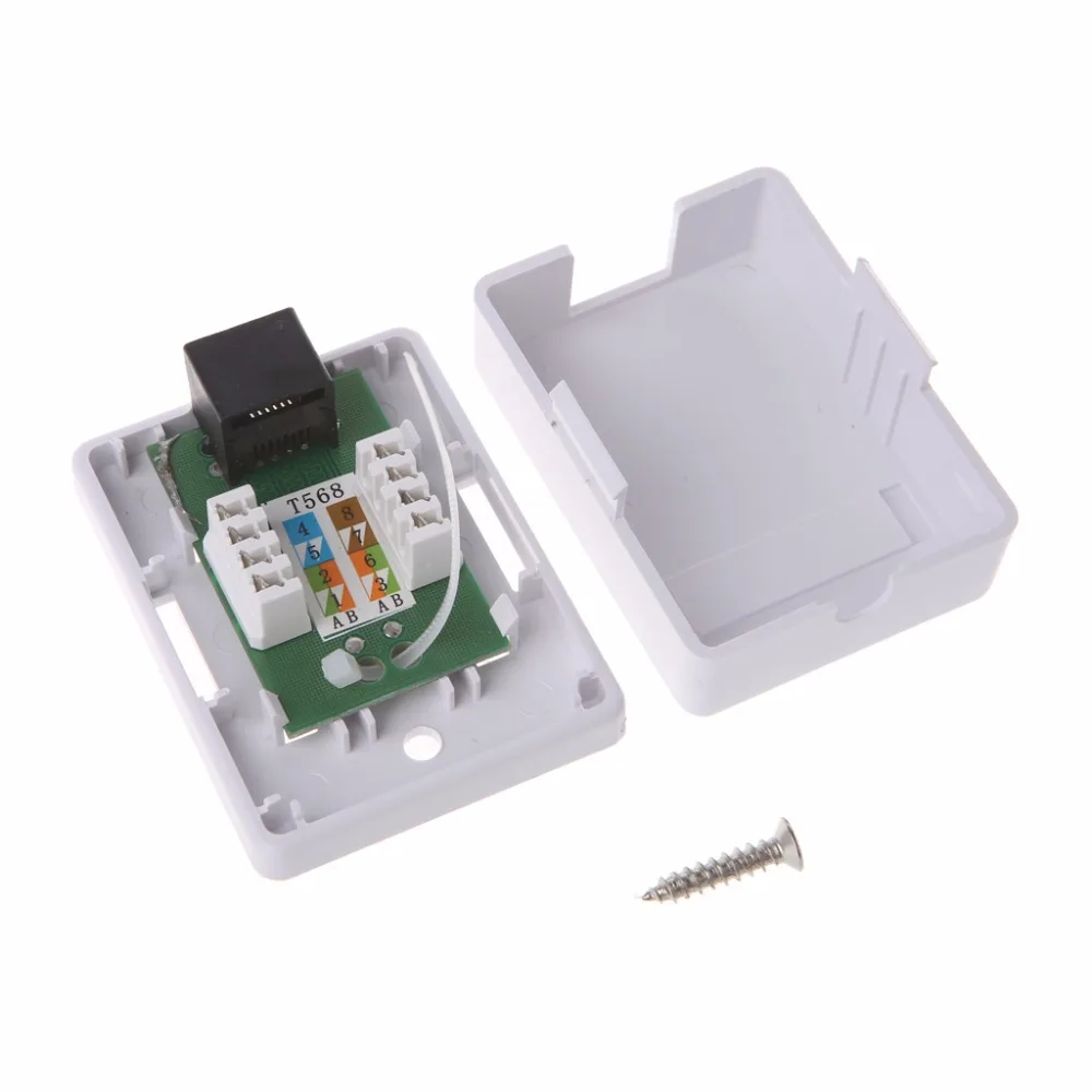 Cat5e RJ45 настенный блок сопряжения Jack адаптер 8P8C HM HB01 модель UTP неэкранированный