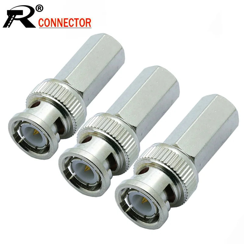 4 Pcs Male 4 Pcs Female CCTV Security Camera DIN-BNC Adapter 8 BNC Connectors