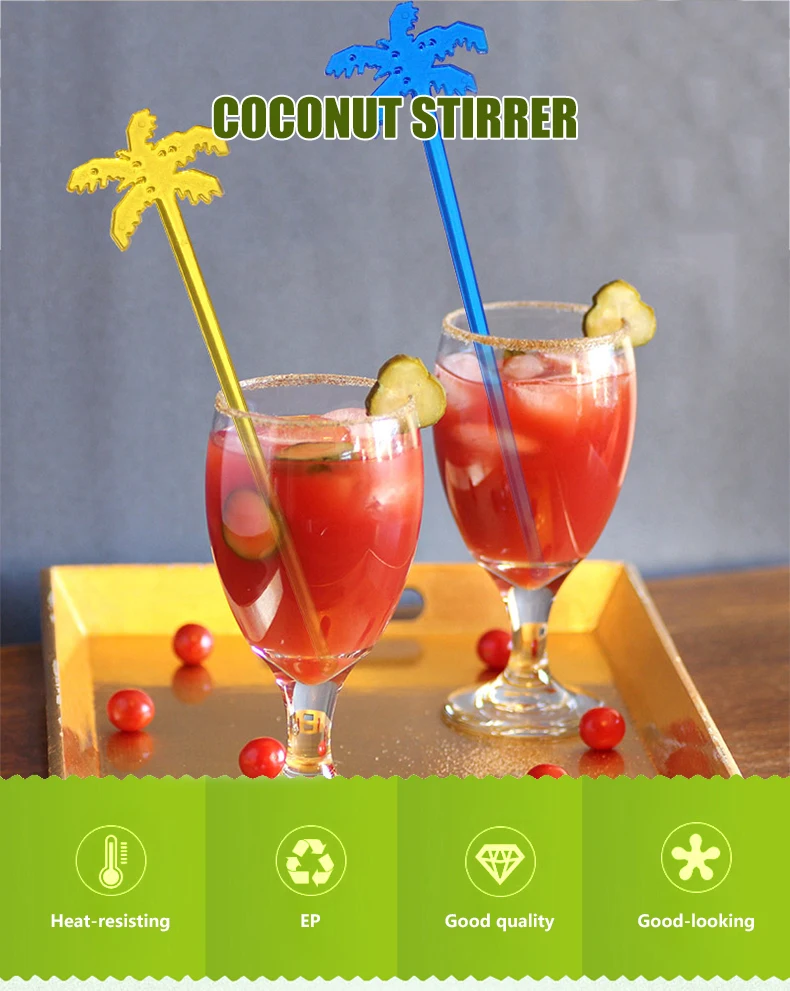 Swizzle Varas De Plástico Acessórios Para Bar