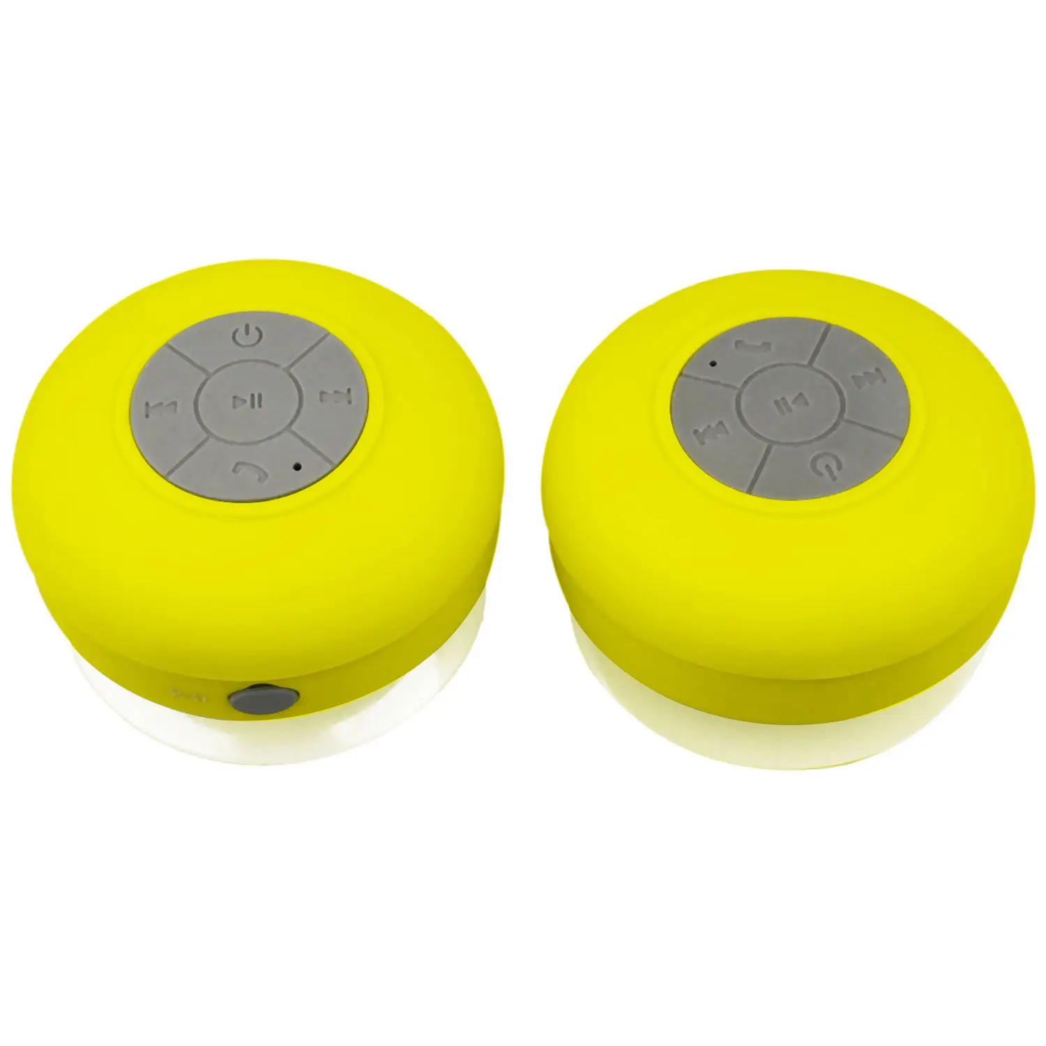 2x мини HIFI водонепроницаемый беспроводной Bluetooth громкой связи микрофон присоска динамик Душ автомобиль - Цвет: Yellow