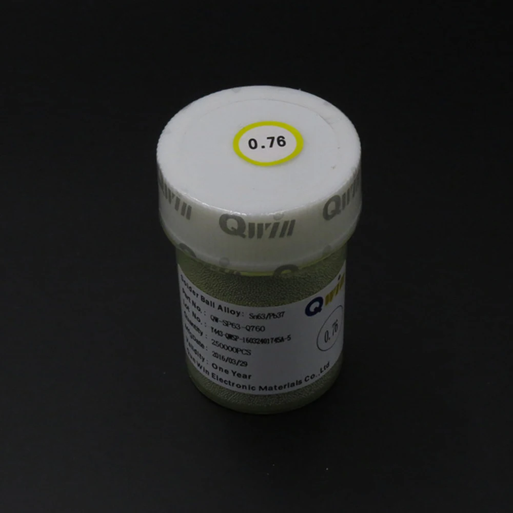 

0.76mm mm BGA Lead Solder Ball 250K Bottle Free Shipping
