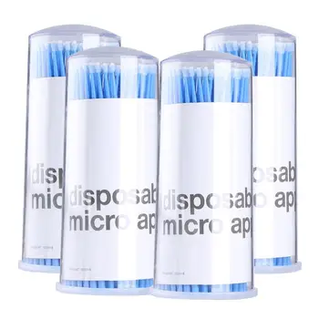 

500pcs/lot Microbrushes Disposable Makeup Brushes Individual Lash Removing Tools Swab Micro Brushes Eyelash Extension Tools