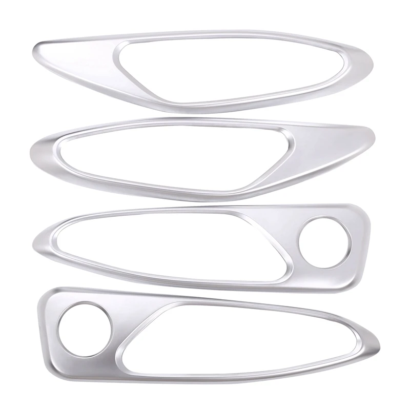 

Abs Matte Interior Accessories Car Inner Door Handle Bowl Cover Trim 4Pcs Fit For Alfa Romeo Stelvio 2017 2018
