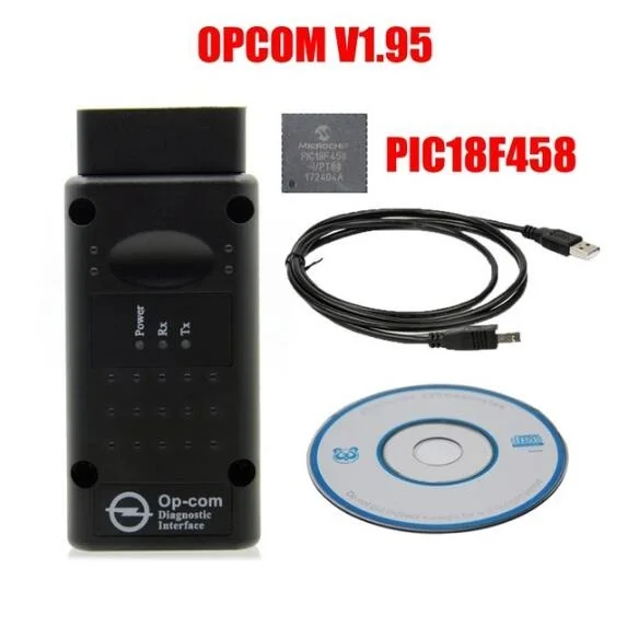 Новейшая версия OPCOM V1.95 прошивка PIC18F458 и FTDI чип зеленая печатная плата для Opel/G M монитор реле OP COM сканер 1,95 OP-COM