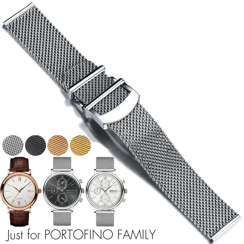 

Stainless Steel Watchband Bracelet for IWC Watch PORTOFINO FAMILY Man Watch Strap Accessory IW356505 IW356506 IW391010 IW391009