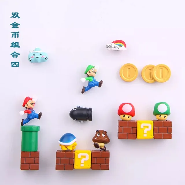 super mario fridge magnets 3d