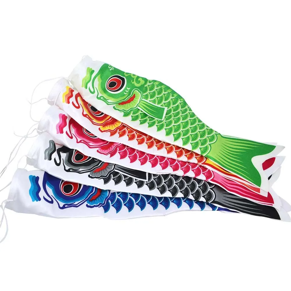 Одежда с рисунком рыбки на ветер носок, флаг красочные японского Стиль ветрового стекла Карп мини коинобори подарки рыба стример дома вечерние украшения