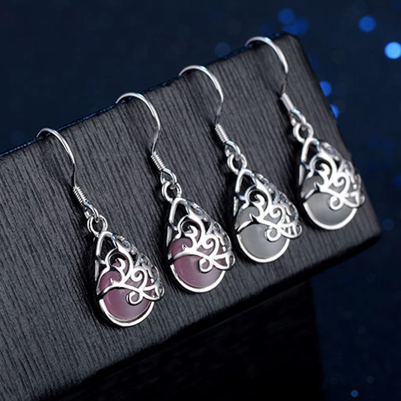vintage hollow out drop earrings jewelry  (8)