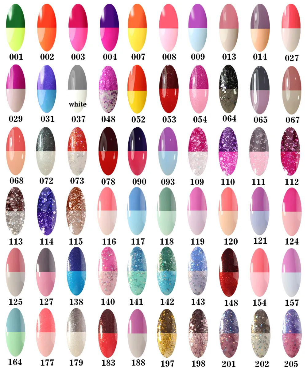Gel Len Temperature Color Changing Nail Polish 60 Colors French Gel Len Temperature Color Changing Nail Polish 60 Colors French Manicure Pink Soak Off Led Uv In From Beauty Health On