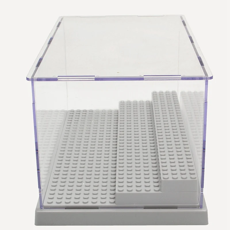 1pc CUSTOM 3 Steps Base Display Case//Box Acrylic Plastic for LEGO Blocks