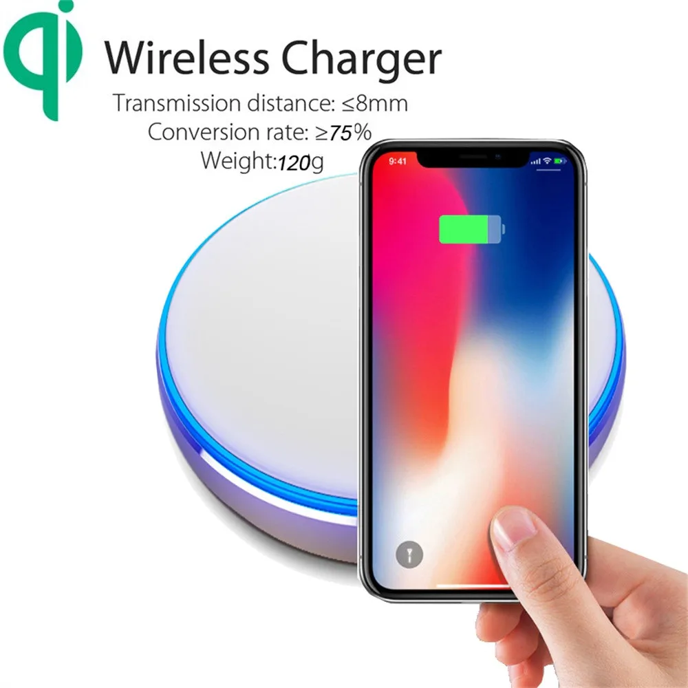 Беспроводное зарядное устройство Qi для Iphone XS / Max/XR вертикальное с поддержкой