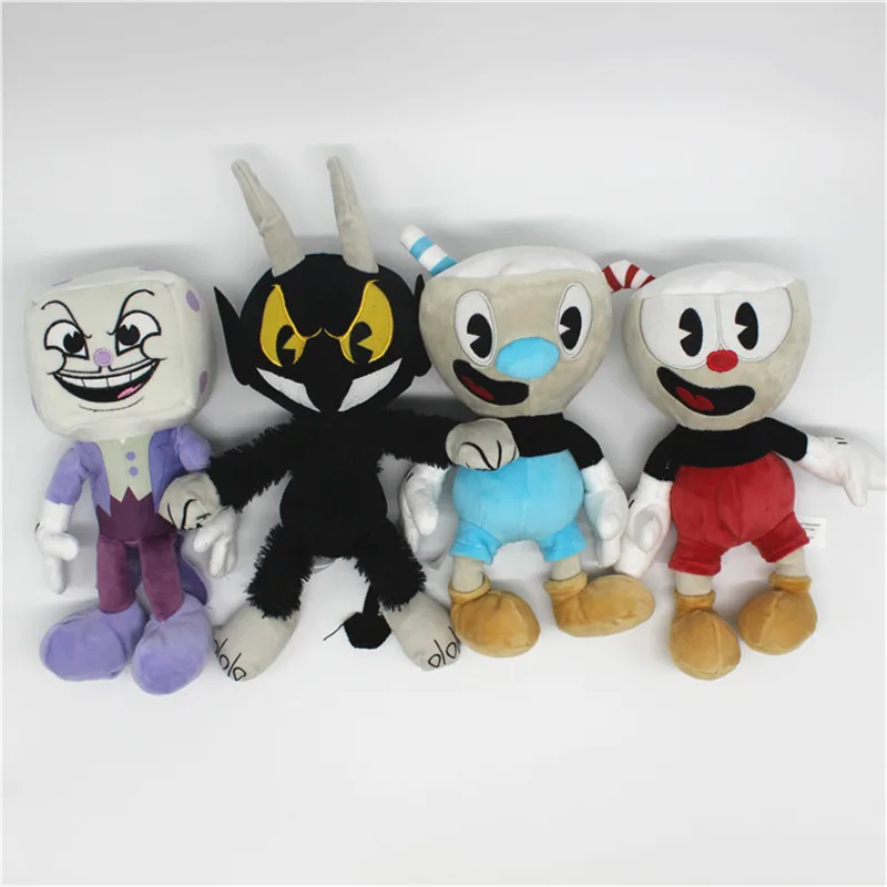 Cuphead игрушка плюшевая игра Cuphead Chalice Mugman BOSS King Dice Ms. Chalice Puphead figura kawaii кукла 25-36cmfor подарок