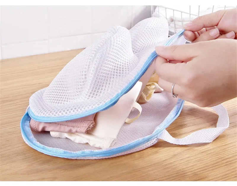 EL-mart1688-New Women Underwear Bra Wash Mesh Laundry Delicates Net Bag with Zip 