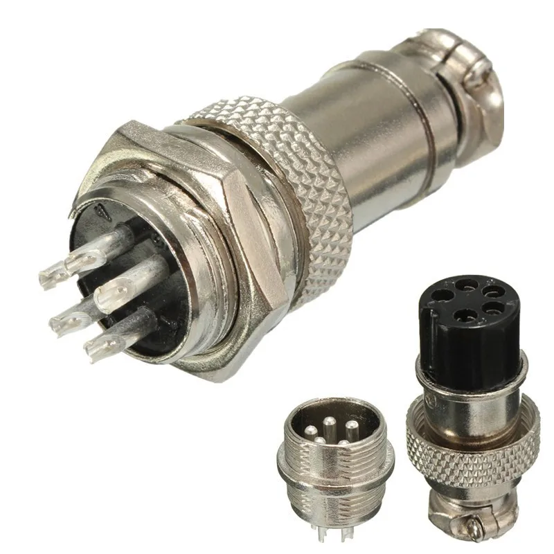 

2016 Brand New High Quality Aviation Plug 8-Pin/5-pin 16mm GX16-8 Male and Female Panel Metal Connector
