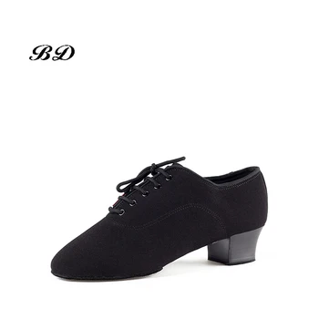 

Latin Dance Shoes Sneakers MEN SHOES Profession Ballroom Shoe Modern Soft Cowhide Premium Oxford Heel 4.5 cm BD 417 Soft Sole