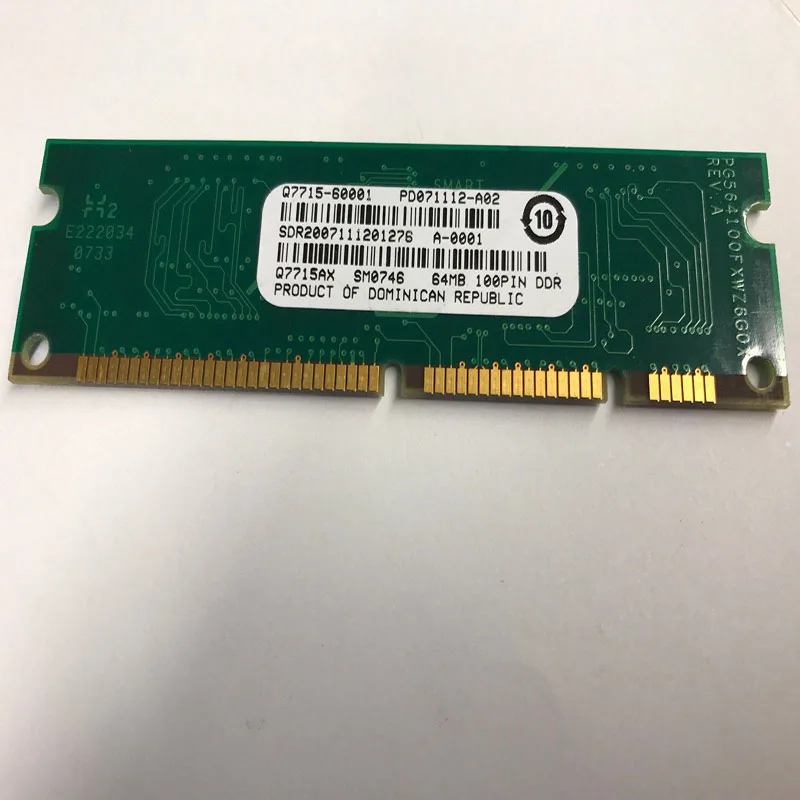 

GiMerLotPy NEW Memory RAM DIMM Flash Memory Module For LaserJet P2400 2420 4250 4350 5200 5025 9040 9050, 256mb, Q7719-60001