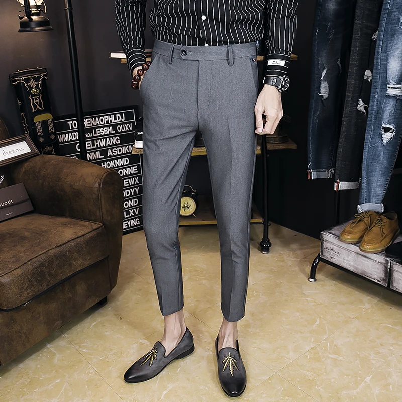 New Summer Autumn Foot Slim Size 28-36 Business Men's Casual Pants Personality Classic Fashion Youth Simple Urban Hair Stylist New Summer Autumn Foot Slim Size 28-36 Business Men's Casual Pants Personality Classic Fashion Youth Simple Urban Hair Stylist