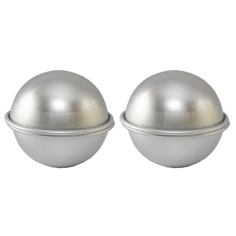 3 размера/лот Бомбочки для ванны из металлического алюминиевого сплава Форма Бомбочки для ванны 3D форма шара