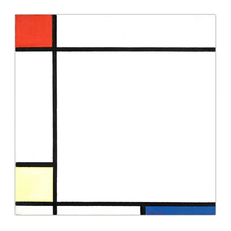 Украшение дома картины напечатанные на холсте настенные картины плакат печать на холсте картины квадратные голландские Piet Cornelies Mondrian - Цвет: K10942