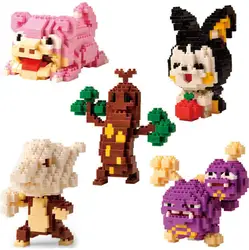 Горячая игра изображения тыкать micro diamond building block Kong идиот Emolga Marowak Weezing Sudowoodo nanoblock игрушки для детей Подарки