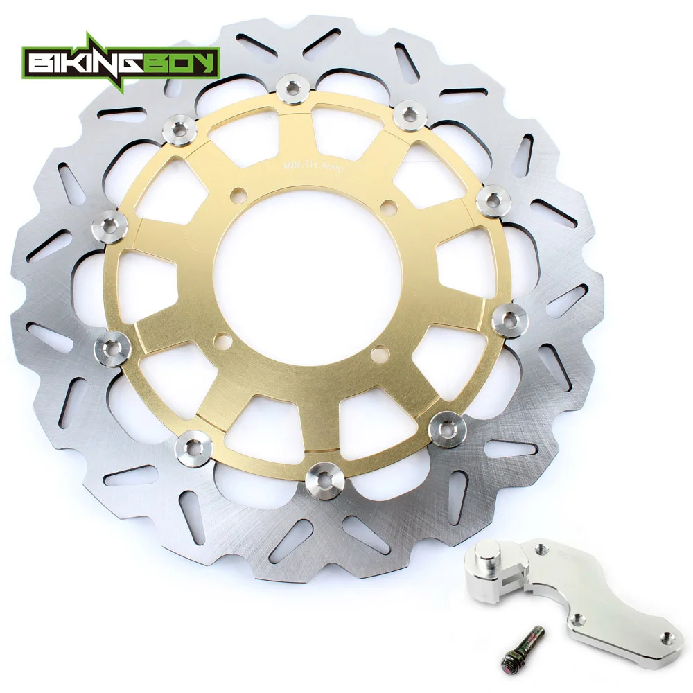 

BIKINGBOY For Suzuki RM-Z RMZ 250 04 05 06 Kawasaki KX 125 250 2003 2004 2005 KX250F KXF 320mm Front Discs Disks Rotors Bracket