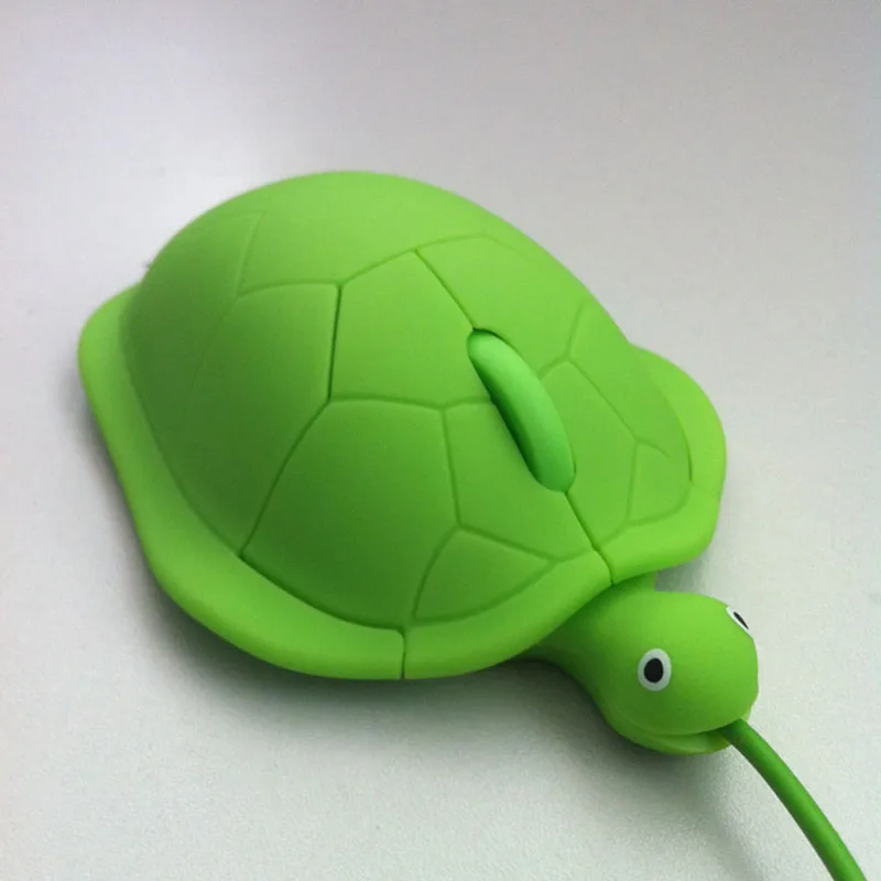 

FFFAS Mini Cute Kawaii Wired Mouse 2.0 Usb 3D Tortoise Animal PC Computer Gamer Lovely Turtle Maus Funny Gift Notebook