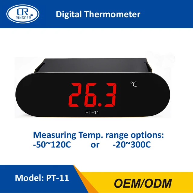 RINGDER PT 11 50120C 20300C All Purpose Digital High Temperature Thermometer Meter Gauge