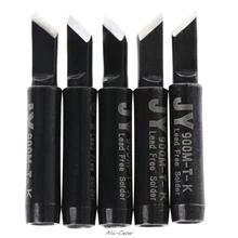 5 шт. бессвинцовый паяльный наконечник 900M-T-K для Hakko Saike 936 852d+ 909D ESD