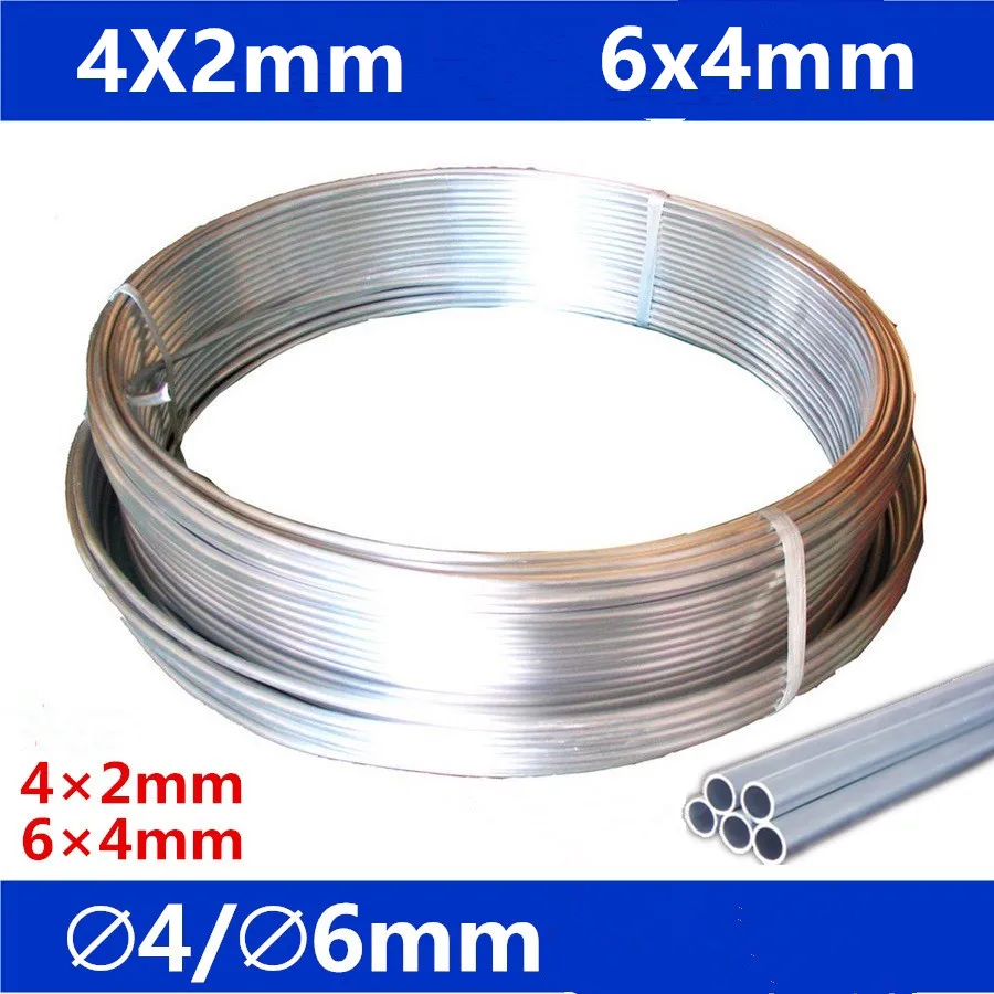 

4mm 6mm dia/5 meters long Aluminum Oil Tube for centralized lubrication system/CNC machine centre