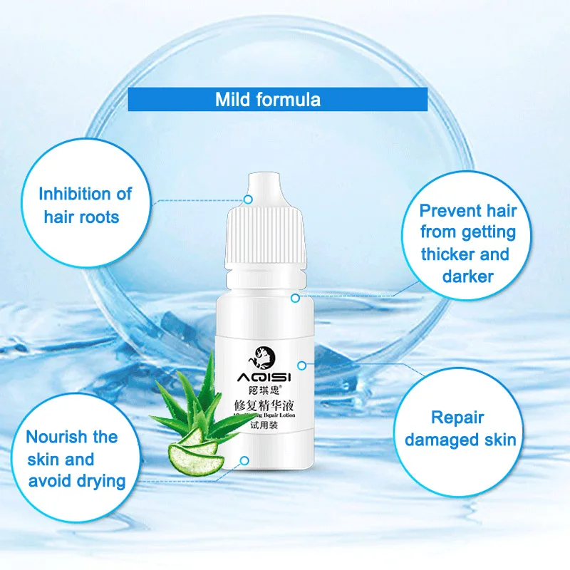 Effective Herbal Permanent Hair Growth Inhibitor After Hair Removal Repair Nourish Essence Liquid Hair Removal Repair Liquid