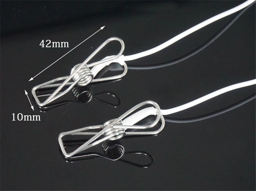Electric Shock Vaginal Nipple Clamps Kits Host Cable Electro Shock BDSM Bondage Fetish Erotic Toys