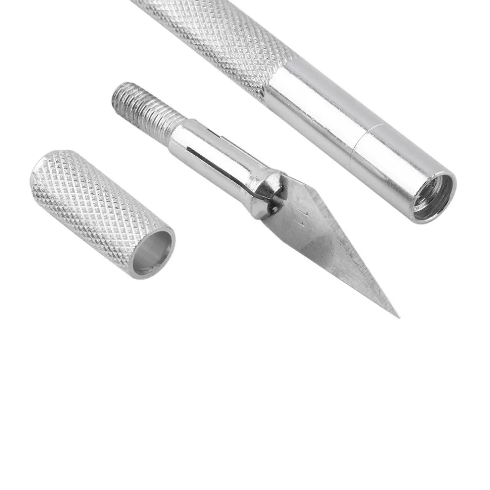 

New 5 Blade Scalpel Cutter Metal Handle Craft Knife Engraving Metal Tool High Quality