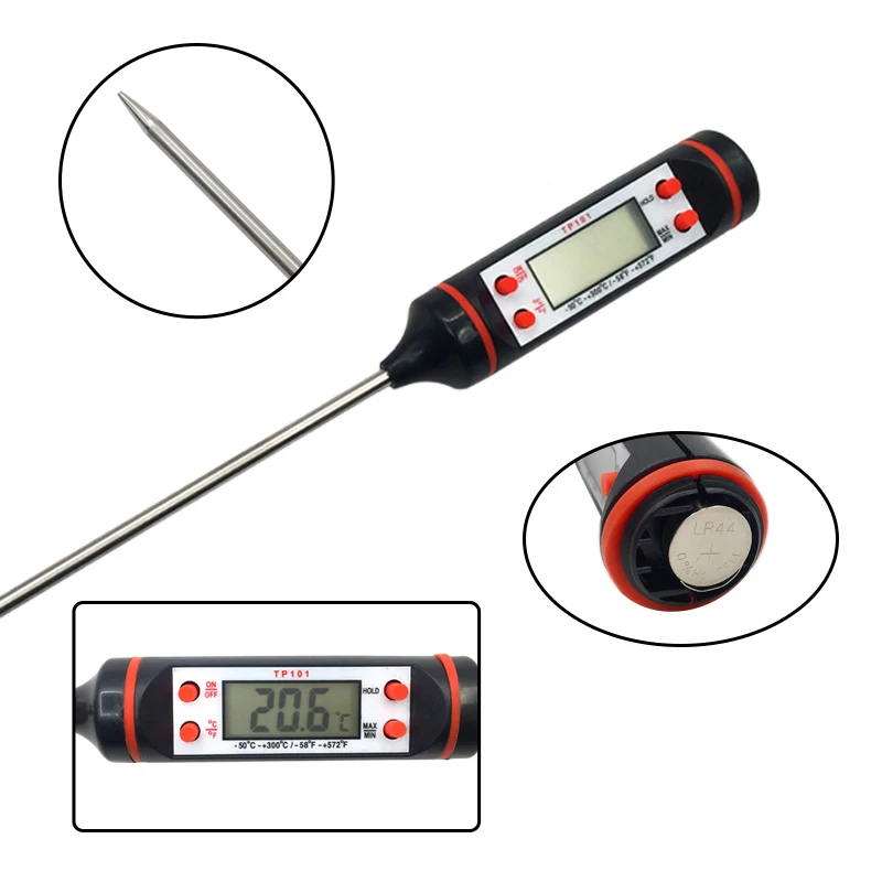 

Meat Thermometer Digital BBQ Thermometer Electronic Cooking Food Thermometer Probe Water Milk Kitchen Oven Thermometer Tools