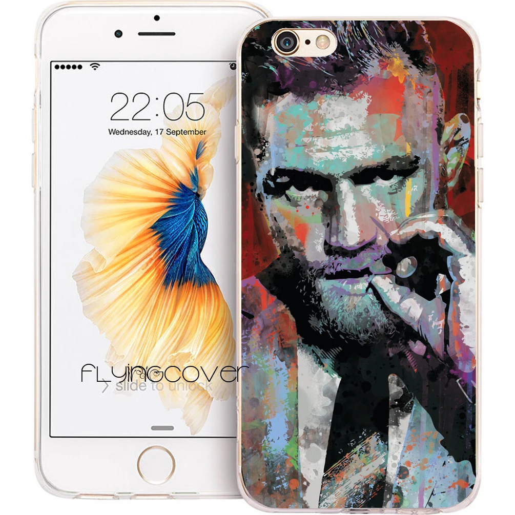 Coque Conor McGregor UFC Clear Soft Silicone Phone Cases for iPhone XS Max XR X 7 8 6 6S Plus 5S 5 SE 5C 4S iPod Touch Cover |